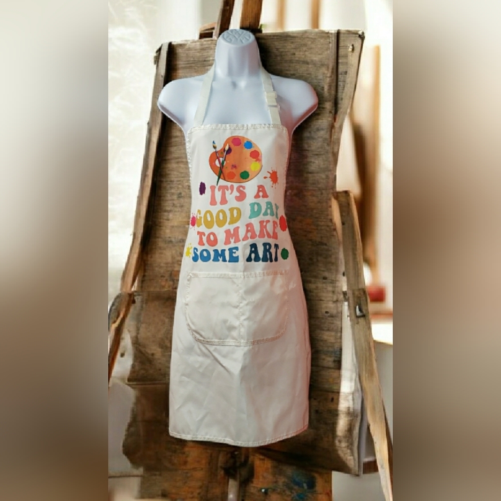 Art Apron Adjustable Used Very Good